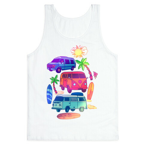 Beachy Van Life Pattern Tank Top