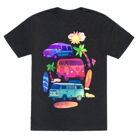 Beachy Van Life Pattern T-Shirt