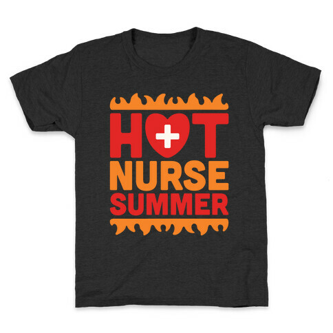 Hot Nurse Summer Parody White Print Kids T-Shirt