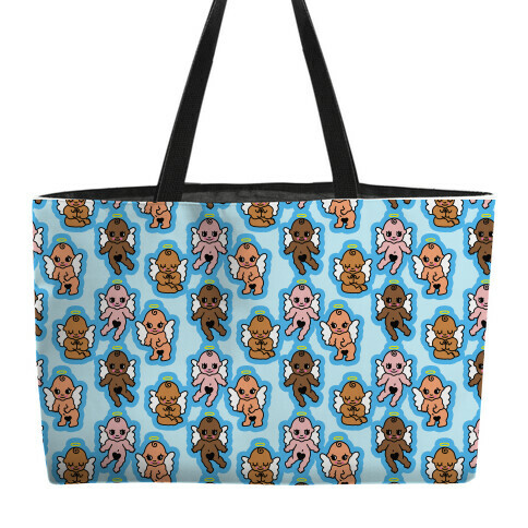 Angel Baby Pattern Weekender Tote