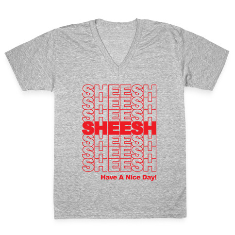 Sheesh (Grocery Bag) V-Neck Tee Shirt