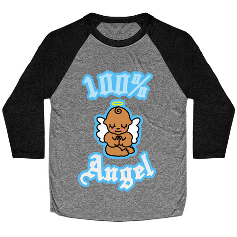 100% Angel (Baby) Baseball Tee