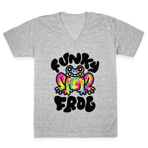 Funky Frog V-Neck Tee Shirt