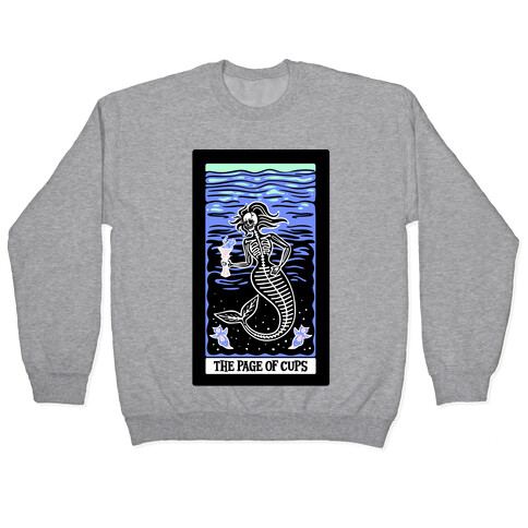 The Page of Cups Deep Sea Mermaid and Sea Angels Tarot Card Pullover