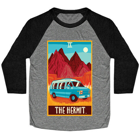 The Hermit Van Life Tarot Baseball Tee