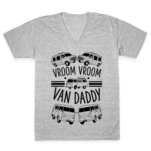 Vroom Vroom Van Daddy V-Neck Tee Shirt