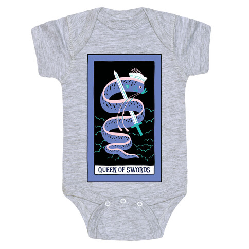 Creepy Cute Tarots: Queen Of Swords Baby One-Piece