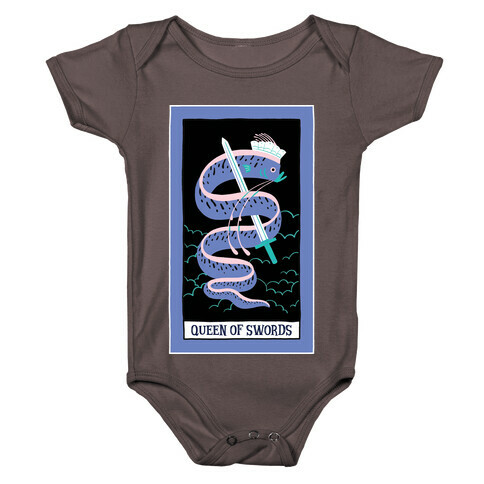 Creepy Cute Tarots: Queen Of Swords Baby One-Piece