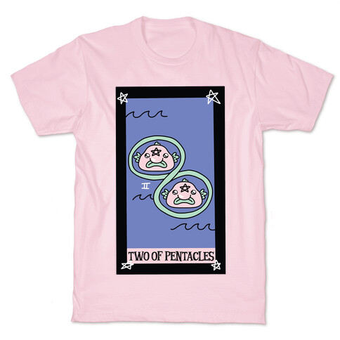 Creepy Cute Tarots: Two of Pentacles T-Shirt