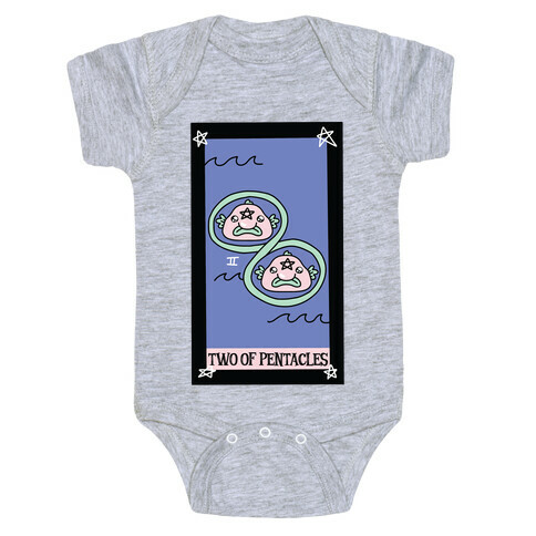Creepy Cute Tarots: Two of Pentacles Baby One-Piece