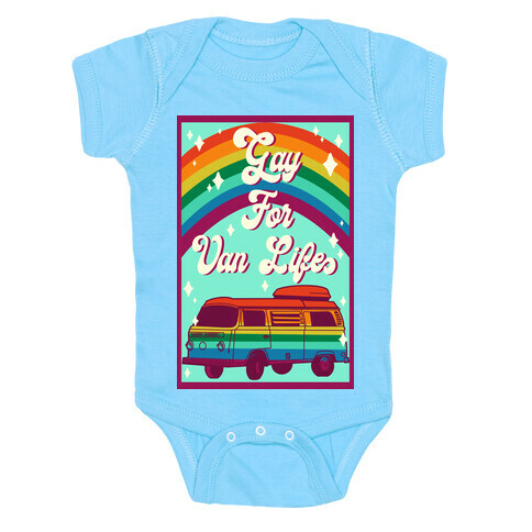 Gay For Van Life Baby One-Piece