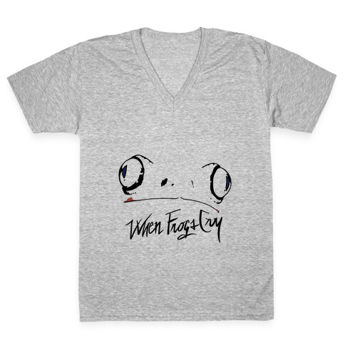 When Frogs Cry V-Neck Tee Shirt