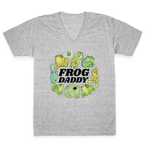 Frog Daddy V-Neck Tee Shirt
