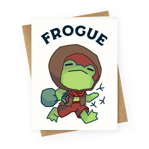 Frogue  Greeting Card