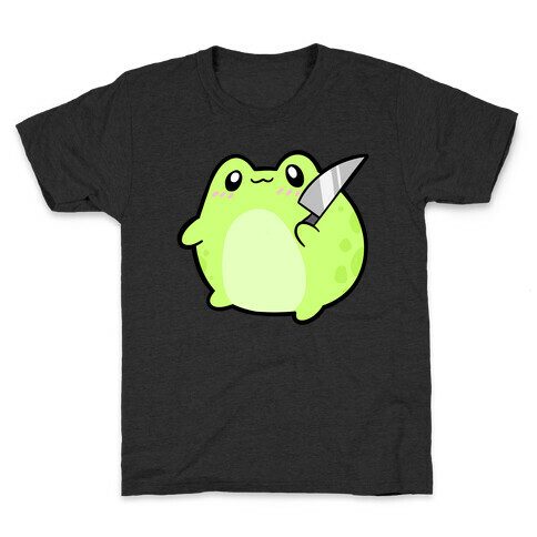 Cute Froggie With A Knife Kids T-Shirt