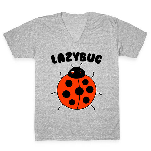 Lazybug Lazy Ladybug V-Neck Tee Shirt