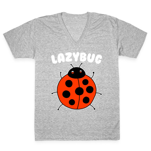 Lazybug Lazy Ladybug V-Neck Tee Shirt