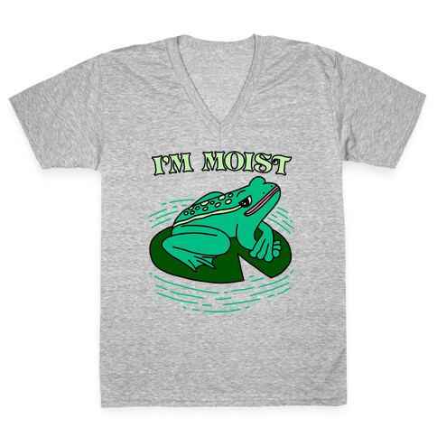 I'm Moist Frog V-Neck Tee Shirt