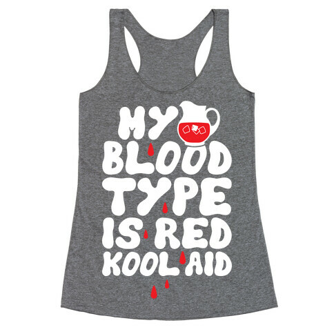 Kool Aid Blood Racerback Tank Top