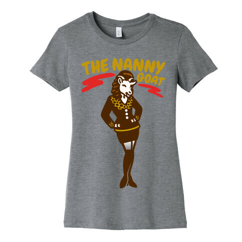 The Nanny Goat Parody White Print Womens T-Shirt