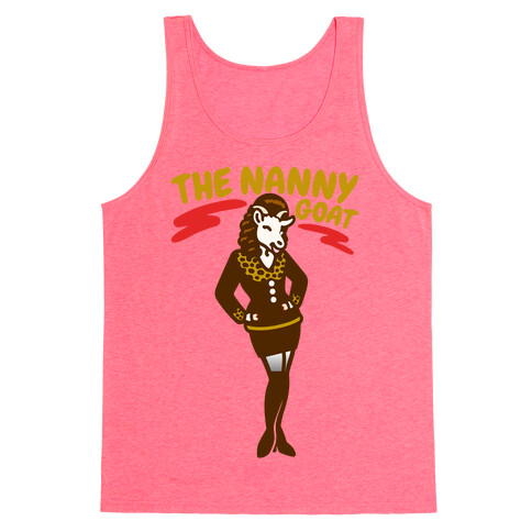 The Nanny Goat Parody White Print Tank Top