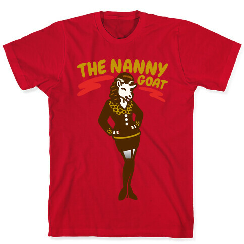 The Nanny Goat Parody White Print T-Shirt
