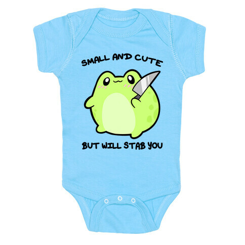 Small And Cute But Will Stab You Froggie Baby One-Piece