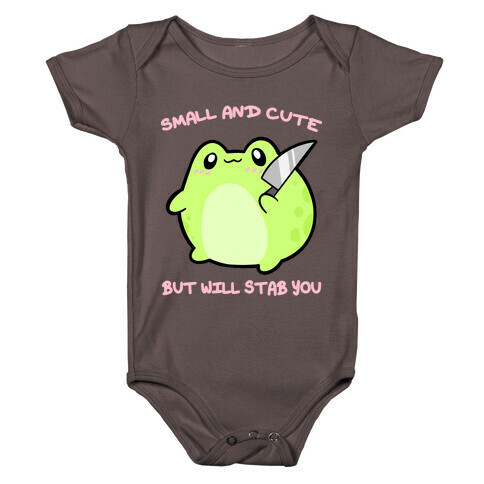 Small And Cute But Will Stab You Froggie Baby One-Piece