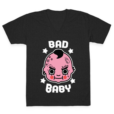 Bad Baby V-Neck Tee Shirt