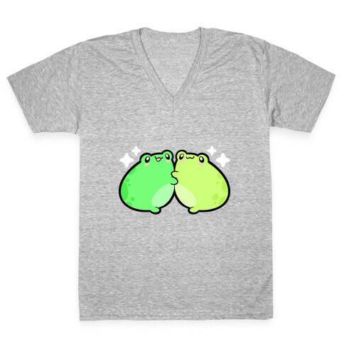 Froggy Besties V-Neck Tee Shirt