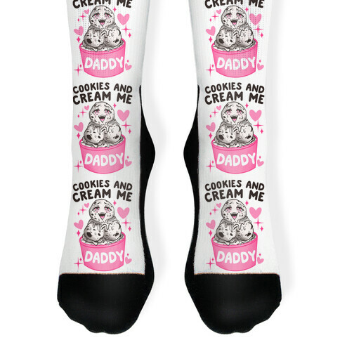 Cookies and Cream Me Daddy Sock
