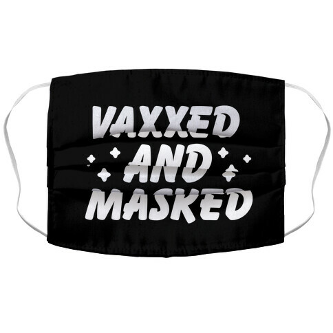 Vaxxed And Masked Accordion Face Mask
