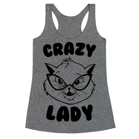 Crazy Cat Lady Racerback Tank Top