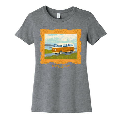 Van Life Van Gogh (with Text) Womens T-Shirt