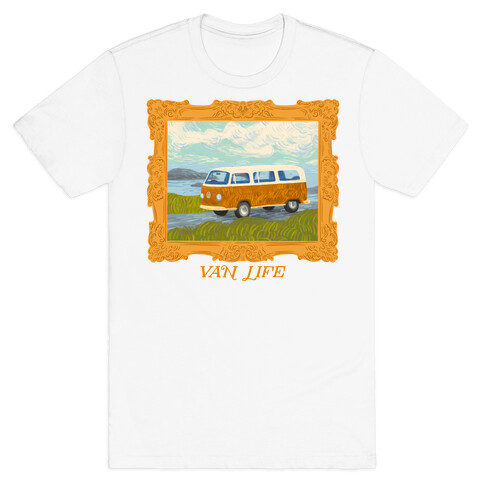 Van Life Van Gogh (with Text) T-Shirt