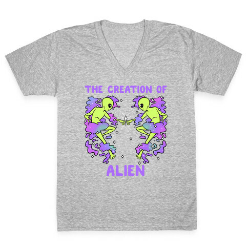 The Creation Of Alien V-Neck Tee Shirt