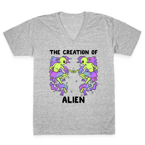 The Creation Of Alien V-Neck Tee Shirt