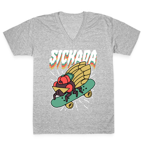 SICKada Cicada V-Neck Tee Shirt