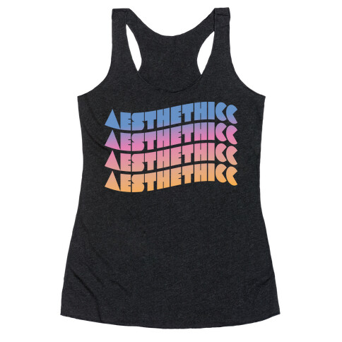 Aesthethicc Thicc Aesthetic Racerback Tank Top