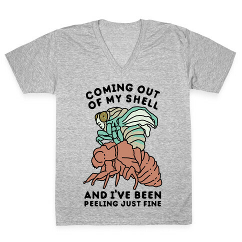 Coming Out of My Shell V-Neck Tee Shirt