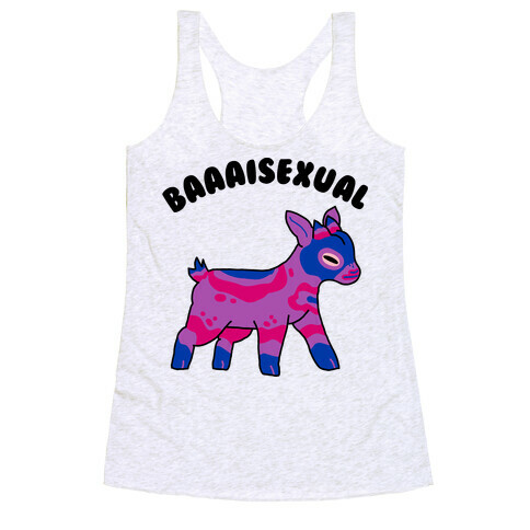 Baaaisexual  Racerback Tank Top