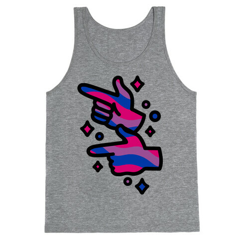 Bisexual Pride Finger Guns Tank Top