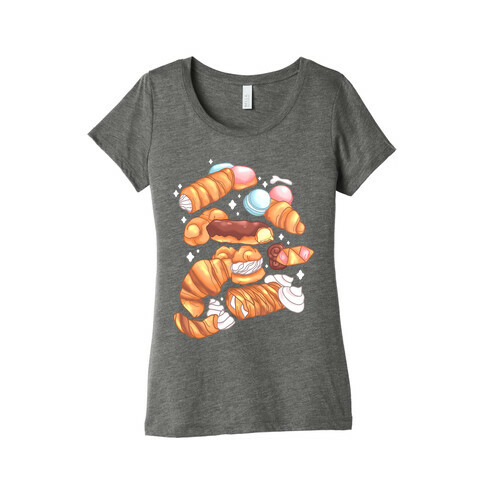 Penis Pastries Pattern Womens T-Shirt