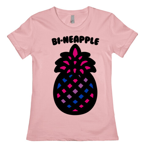 Bi-Neapple Bisexual Pride Pineapple Parody Womens T-Shirt