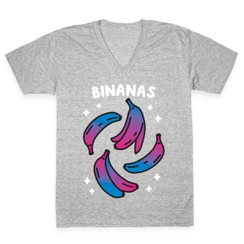 Binanas - Bisexual Bananas V-Neck Tee Shirt