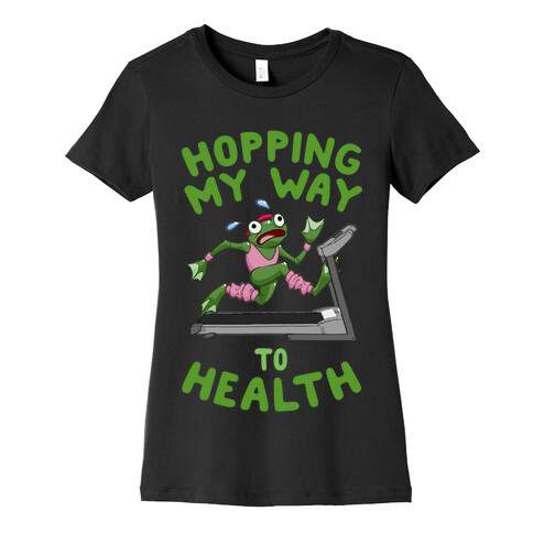 Hopping My Way To Health Womens T-Shirt