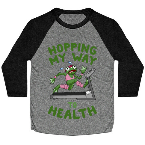 Hopping My Way To Health Baseball Tee