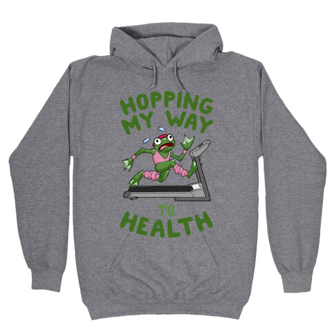 Hopping My Way To Health Hooded Sweatshirt