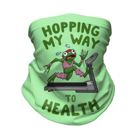 Hopping My Way To Health Neck Gaiter