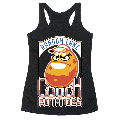 Couch Potatoes Fake Sports Team Racerback Tank Top